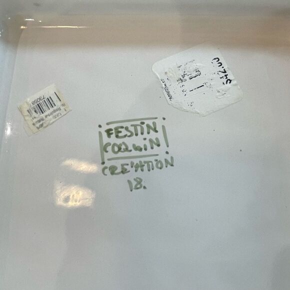 Vintage Festin Coquin Hand Painted Trivet Pottery Creation 18 Provence France - Picture 5 of 8